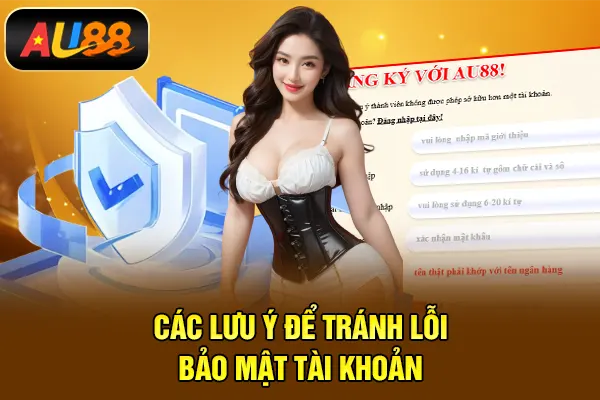 Đăng Ký AU88 – Tạo Tài Khoản Nhanh, Tham Gia Dễ Dàng Các lưu ý để tránh lỗi – bảo mật tài khoản